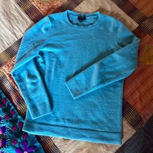 Cashmere Sky Blue Crewneck Sweater